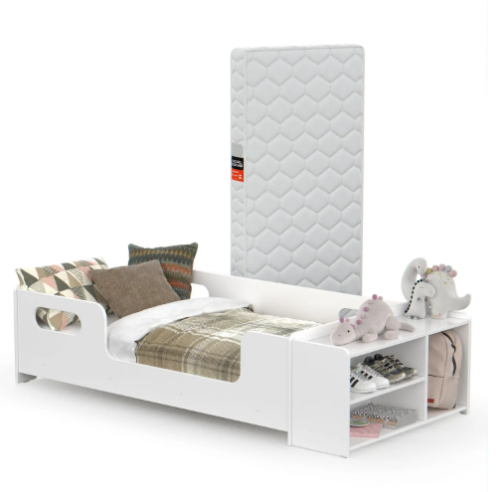 Cama Infantil Montessoriana Aconchego Para Quarto De Criança Com Nicho E Colchão – Maxi Do Brasil