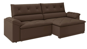 Sofá Retrátil Reclinável 3 Lugares Veludo Ibiza Besthouse