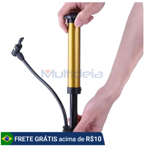 Mini Bomba Bike de Ar Manual Bicicleta Portátil