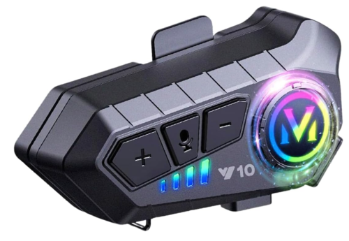 Fone De Ouvido Para Capacete Bluetooth Headset Rgb Sem Fio, Intercomunicador De capacete, Comunicador para Capacete