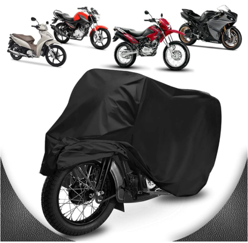 Capa de Cobrir Moto Couro Impermeável Anti-uv Não Risca Tamanho M Titan Factor Fazer