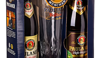 Kit Cerveja Weissbier E Dunkel 500ml Com 1 Copo Paulaner Munchen