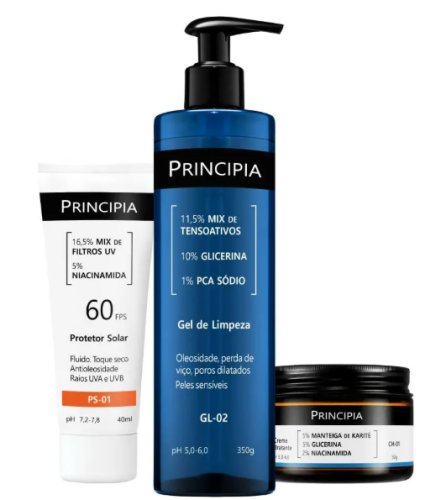 Principia Kit Completo Para Pele Sensível Com Fps 60
