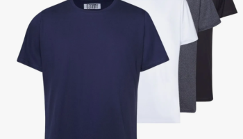 Kit Camiseta Masculina Basica Algodão 4 Unidades Premium Fit