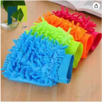 Kit 2 Luva de microfibra para lavagem de carro, pacote com 2 unidades sem fiapos, luva de microfibra de chenille premium, escova de lavagem de carro -Vende Mais