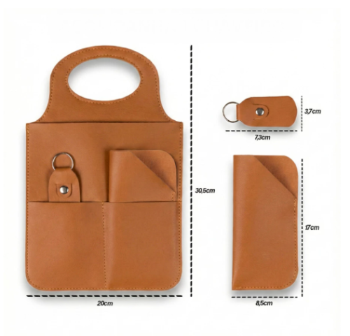 Kit Porta Lixeira Automotiva Para Carro/porta lixo/Porta Oculos/Porta Celular/Carregador