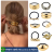 ANA1108 Elástico para Cabelo Metal Dourado/Prata Liga de cabelo/acessórios de cabelo