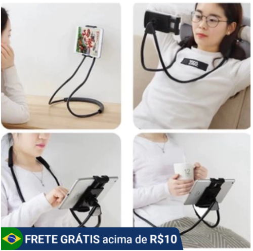 Suporte de Celular para Pescoço Mesa Flexivel Articado MS212
