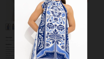 Farm – Vestido Curto Heloisa Azul