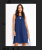 Quintess – Vestido Azul Marinho em Malha de Viscose