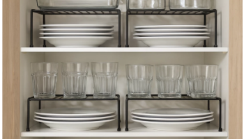 Kit 5 Organizador Armário Cozinha Dispensa Multiuso Aço Reforçado Design Elegante