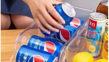 Organizador Multiuso Porta Latas e Alimentos para Geladeira Armário Acrílico