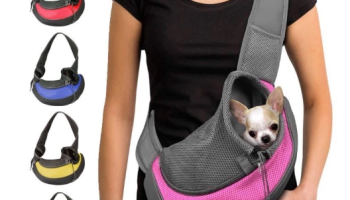 Bolsa de Ombro para Pet Cachorro e Gato Transversal Confortável e Prática para Transporte de Animais