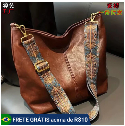 Crazy bag bolsa de ombro feminina messenger bag bolsa grande bolsa fashion handbag