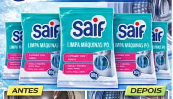 Kit Limpa Máquina de Lavar Roupa Saif 80g – KIT C/ 5,3 e 1 Unidades