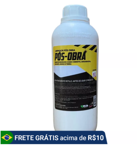 Fim de obra concentrada para limpeza pisos externos internos