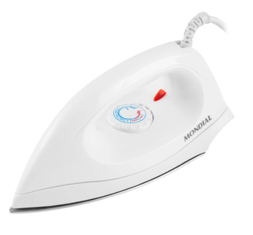 Ferro de Passar Roupa a Seco Mondial FSN-55-W Branco