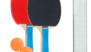 Kit Ping Pong Com 2 Raquete 3 Bolas E Rede Tênis De Mesa – MB