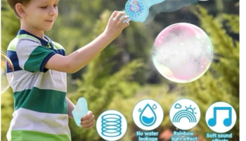 Máquina de Bolhas de Sabão Gigantes de fumaça – Brinquedo Infantil com Luva Mágica e Acessórios