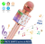 WS-858 – Microfone Infantil de Karaoke Microfone de Brinquedo Sem Fio Bluetooth