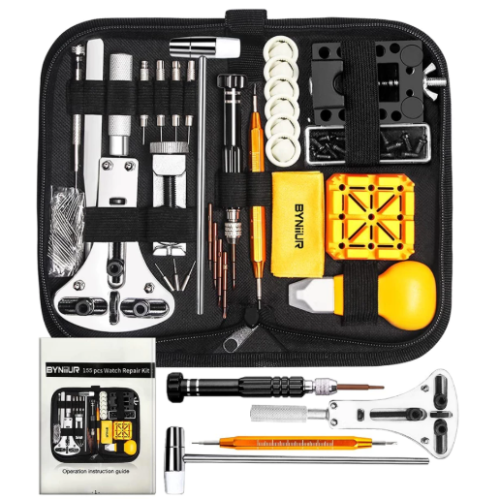 Kit de Ferramentas para Relógios com 148 Peças Inclui Ferramentas de Reparo Abertor para Remoção de Pulseira