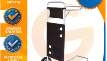 Carrinho de Praia para Transporte Cadeira Cooler Guarda Sol Vira Mesa Leve Resistente Até 20Kg Mor