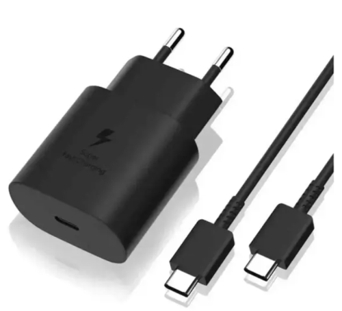 Carregador Turbo Tipo – C Fonte 45W + Cabo Compatível com Samsung Galaxy Carga Ultra Rápida – Hoco