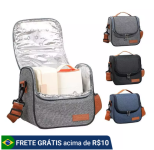 Bolsa Térmica Com Alça Lanche Bebida Lancheira Portátil Trabalho Fitness