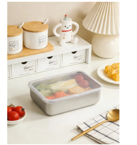 Recipiente para Armazenar Alimentos com Tampa Transparente– Conservação e Praticidade na Cozinha