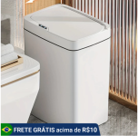 Lixeira com Sensor Automático Inteligente Abre Fácil Cesto Lixo Banheiro Cozinha Escritório 13L