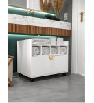 QUEIMA DE ESTOQUE Gabinete Armário De Banheiro Rodizios Gaveta Organizador Nichos Multiuso Cores