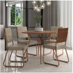 Conjunto Sala de Jantar 4 Cadeiras San Francisco Carraro