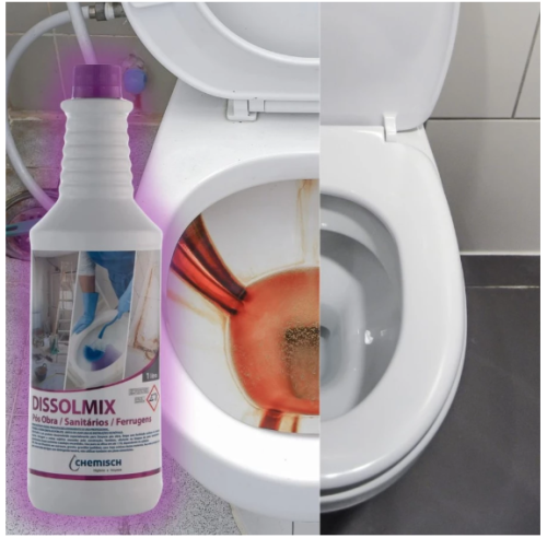 Super Limpa Vasos e Crostas Detergente Sanitário Banheiro Limpeza Profunda 1L