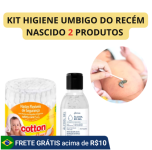 Kit Higiene Do Coto Umbilical Do Bebê 2 Itens