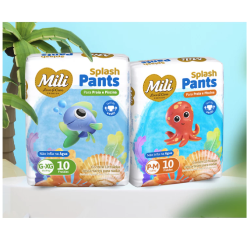 FRALDA PISCINA SPLASH PANTS 10UN