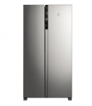 Geladeira/Refrigerador Electrolux Frost Free Side by Side Inox Look 435L Efficient IS4S