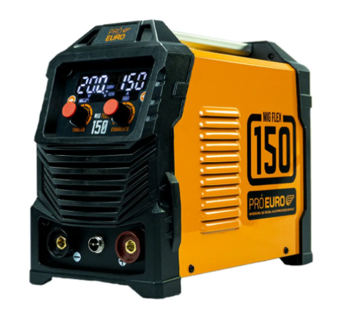 Máquina de Solda Multiprocesso MIG Flex 150a Pró Euro Bivolt MIG sem gás MMA TIG 60Hz
