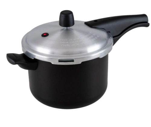 Panela de Pressão Tramontina Antiaderente 4,5L Preto e Prata Vancouver Effect