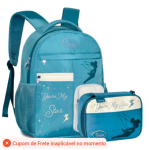 Kit Tinker Bell Disney De Costas Mochila Costas+Estojo Box Sininho Clio