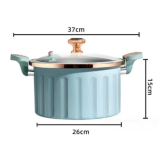 Panela de Micro Pressão 5 Litros 26Cm Anti Aderente Caçarola e Tambem Por Indução
