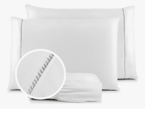 Jogo De Lençol De Cama Casal Padrão Percal 400 Fios 3 Peças