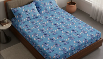 Lençol Casal Portallar Disney Oficial Stitch 3 Peças