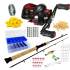 Kit de Pesca Duplo Vara + Molinete e Acessorios Completo – Jaú Pesca