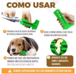 Escova Dente Pet Clean Mordedor Massageador Cachorro Cao Remove Tartaro – P