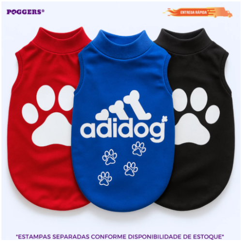 Roupa Roupinha para Cachorro Regata Pet Gato Verão Calor Estampas Variadas Pequeno Médio Porte