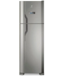 Geladeira Electrolux Frost Free 371L Turbo Congelamento Duplex Cor Inox DFX41