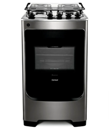 Fogão Consul Cf04nar 4 Bocas Acendimento Aut Inox