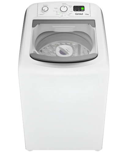 Máquina De Lavar Branca Consul 12kg Com Dosagem Econômica E Cor Branco 110v