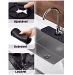 Tapete Escorredor de Pia Torneira Escorredor de Silicone Cozinha Sabão Tapete de Pia