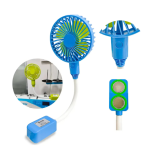 Ventilador 3 Velocidades Flexível Máquina De Costura Com Imã Estrutura Branco Diâmetro 11 Cm Material Das Pás Plástico Quantidade De Pás 4